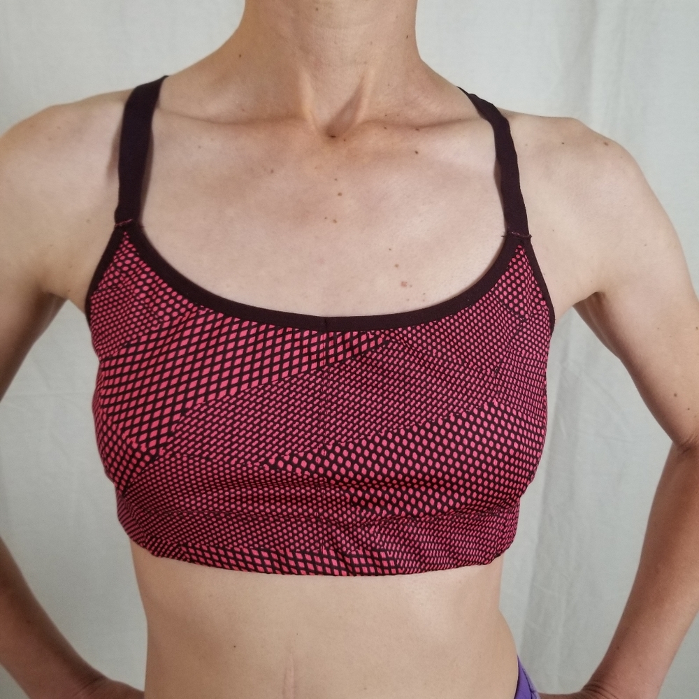 Champion Pink & Brown Strappy Sports Bra